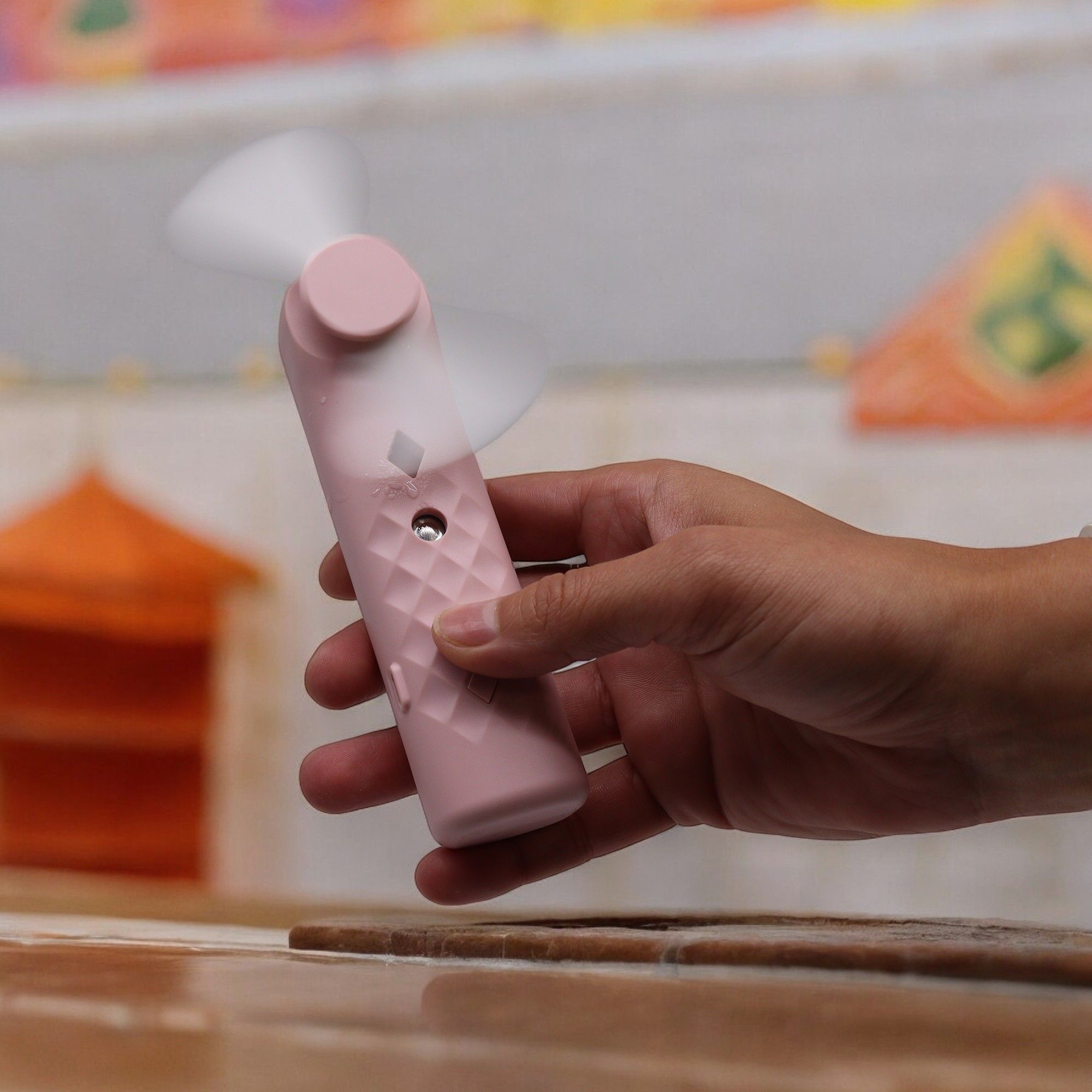Pink Nano Mist Face Fan &amp;  Spray - USB chargable