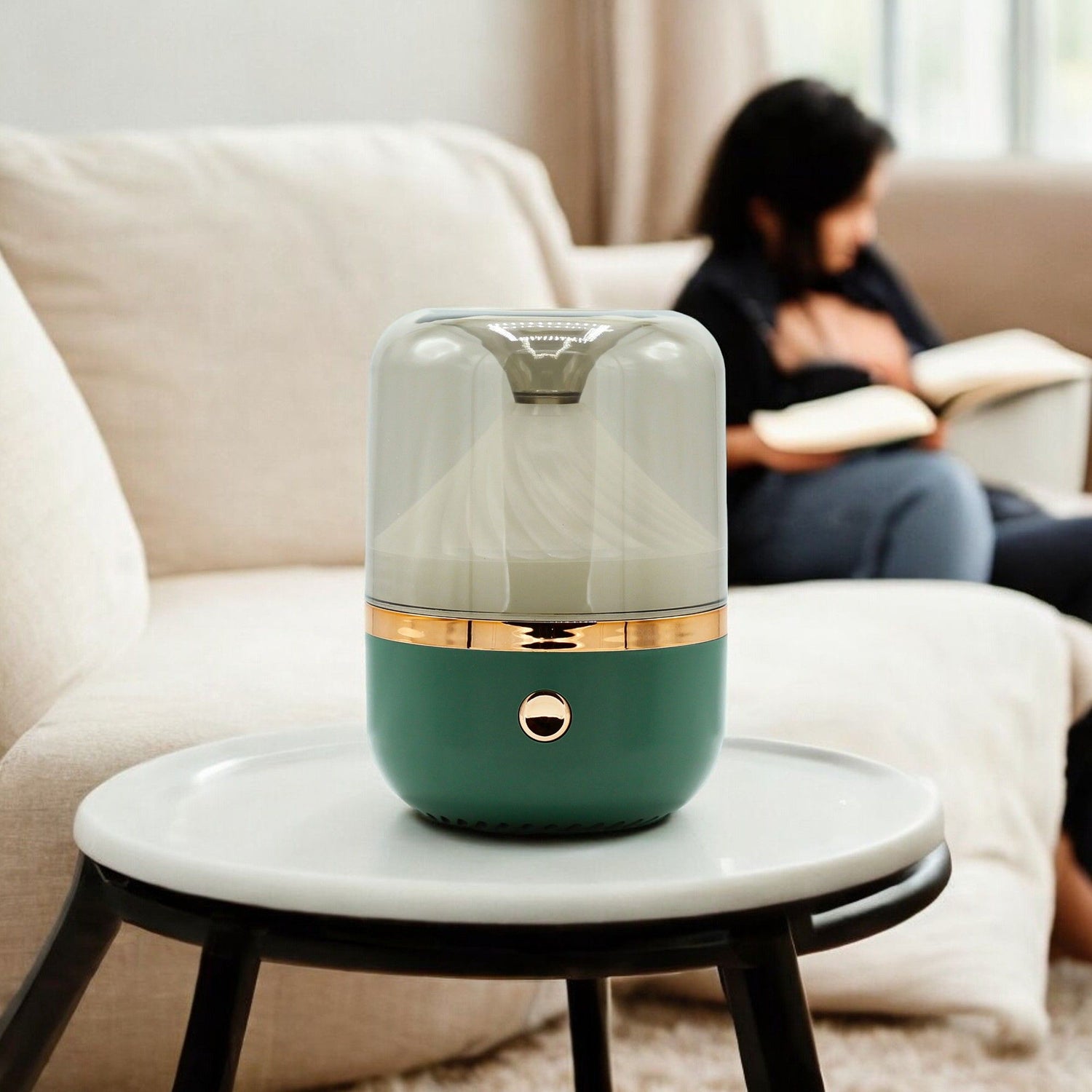 Urban Aroma Diffuser Green &amp; Bronze - USB - Colour Change