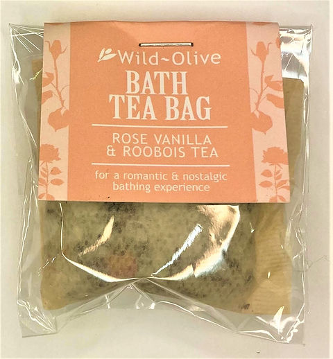 Rose and Vanilla Roobios Tea Bath Tea Bag