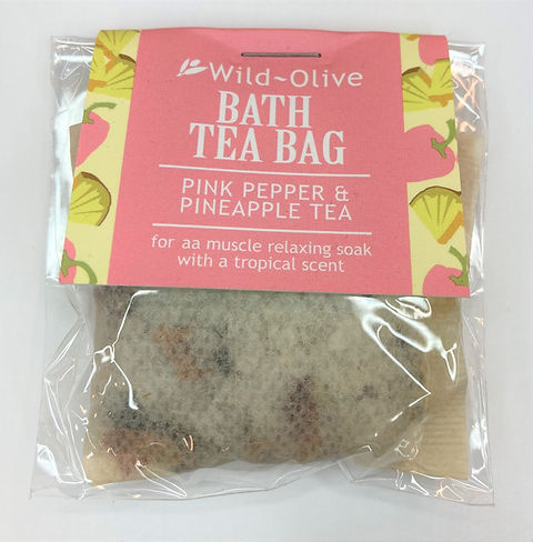 Pink Pepper and Pineapple Tea Bath Tea Bag