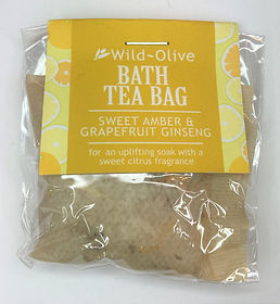 Sweet Amber and Grapefruit Gingseng Tea Bath Tea Bag