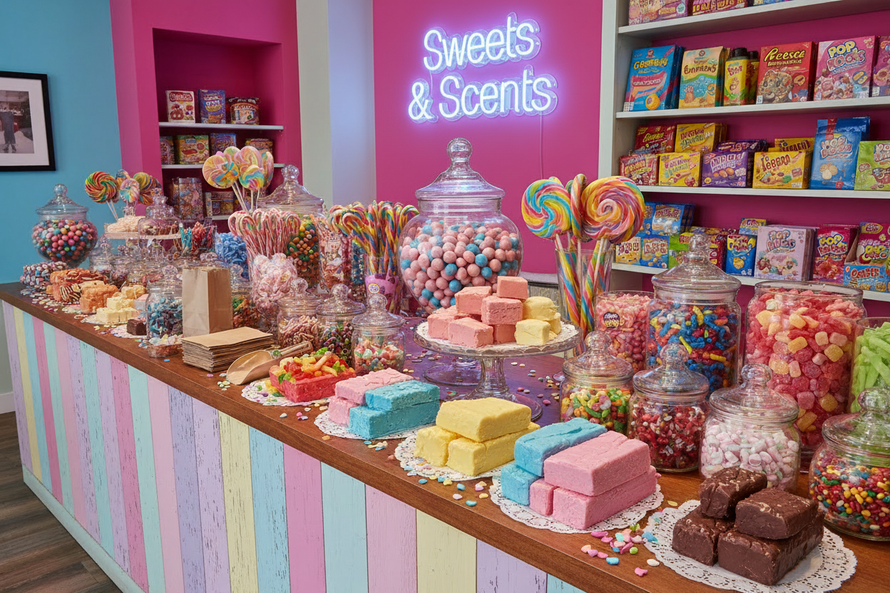 change sweet memories sign to Sweets & Scents