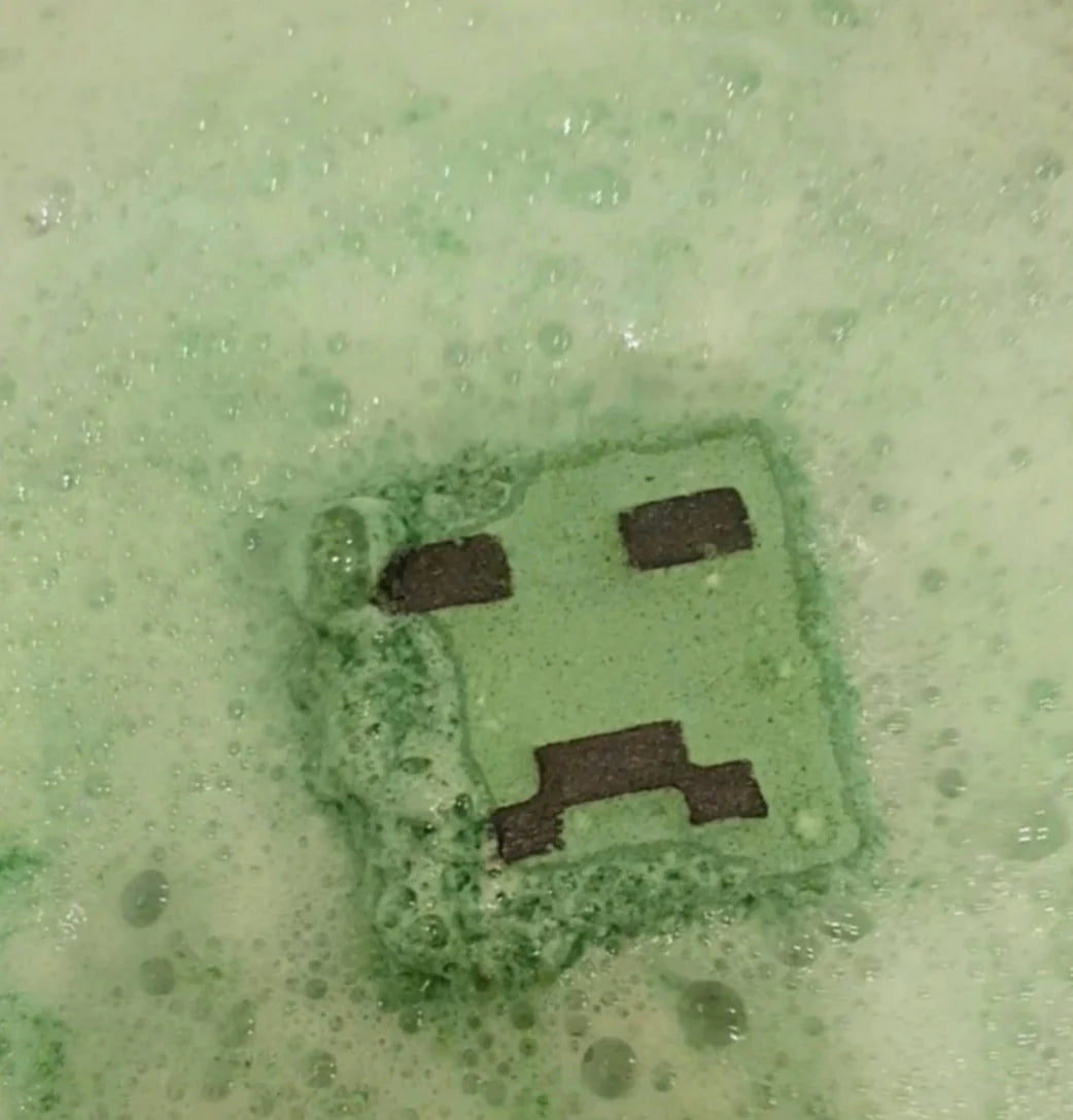 Creeper Block Face Bath Bomb