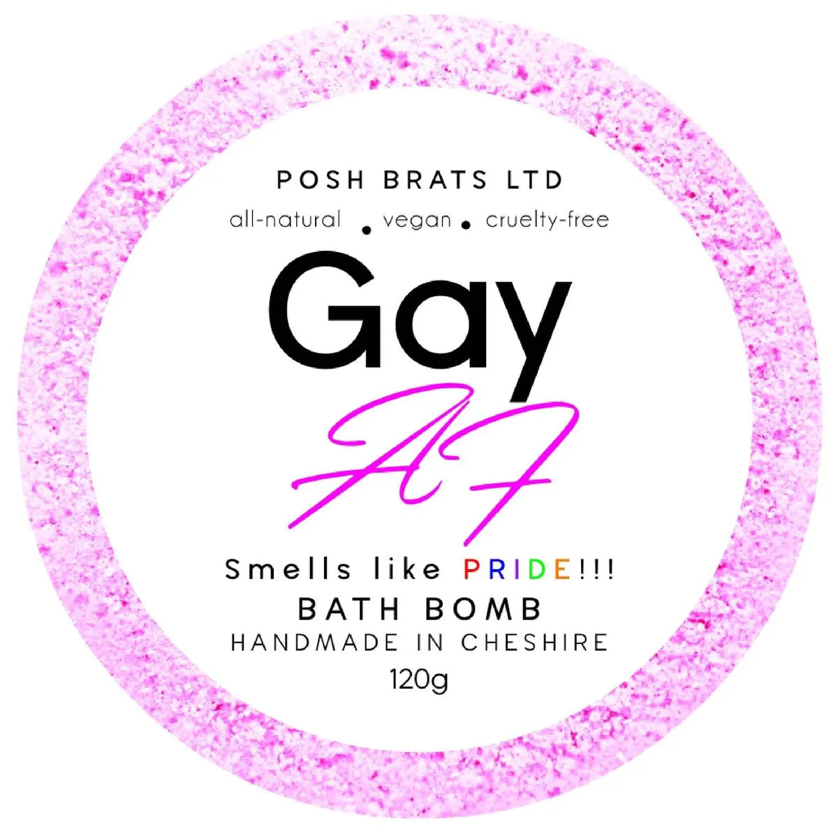 Gay AF Fizzy Bath Bomb