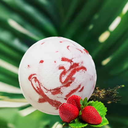 Tropical Paradise Coco Bath Bomb - Strawberry - 180g