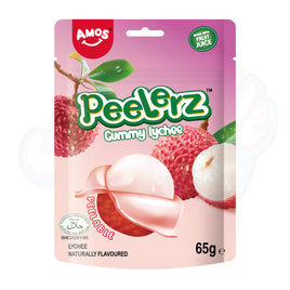 Amos Peelerz Gummy Lychee 65g (Halal)