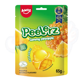 Amos Peelerz Gummy Pineapple 65g (Halal)