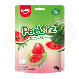 Amos Peelerz Gummy Watermelon 65g (Halal)