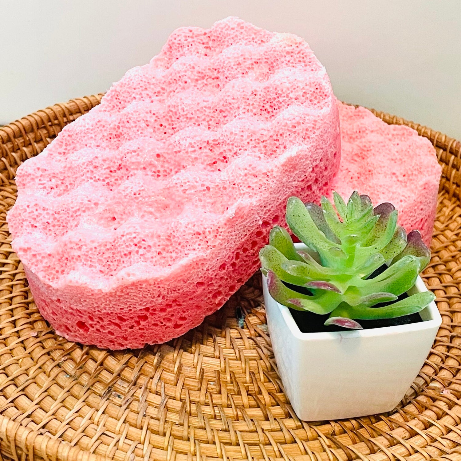 Candy Cane Soap Sponge