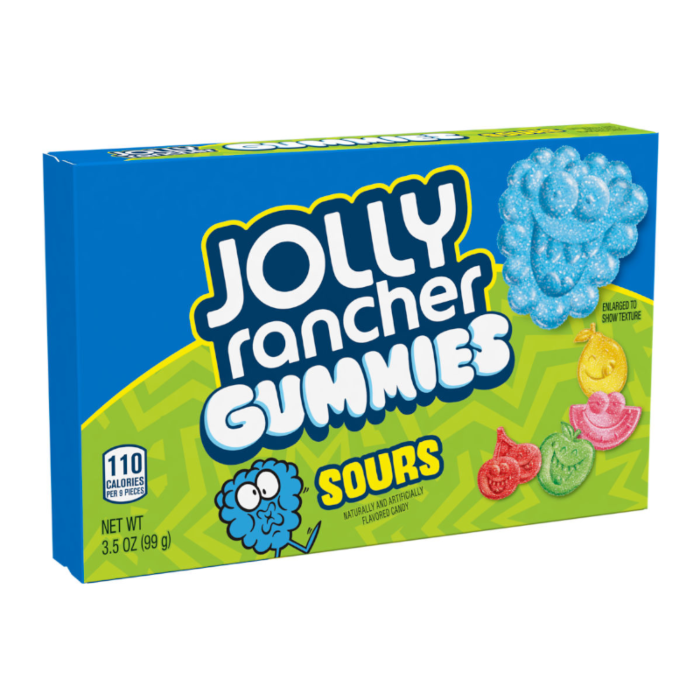 Jolly Rancher Gummies Sours Theatre Box