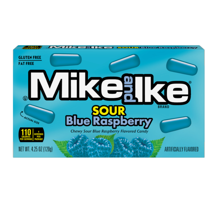 Mike &amp; Ike Sour Blue Raspberry Theatre Box