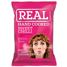 Real Hand Cooked Sweet Chilli Crisps 35g