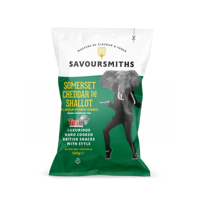 Somerset cheddar &amp; shallot Flavour Potato Crisps