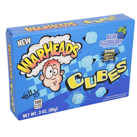 Warheads Blue Raspberry Cubes Theatre Box