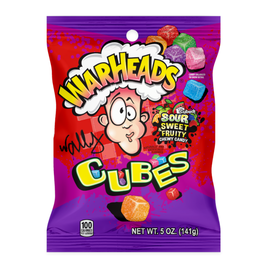 Warheads Sour Chewy Cubes Bag 142g