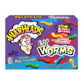 Warheads Lil' Worms Theatre Box 99g