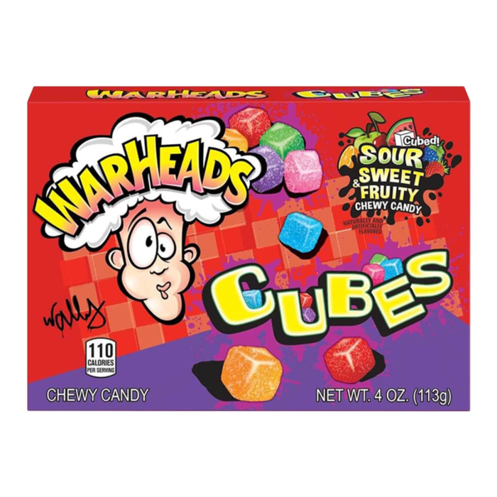 Warheads Sour Chewy Cubes Theatre Box 113g